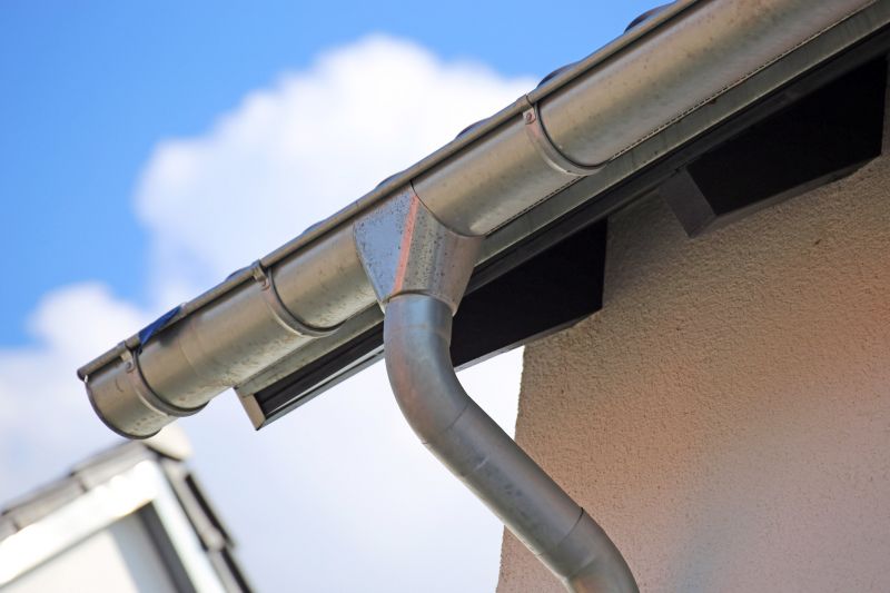Gutter System on a Residential Roof